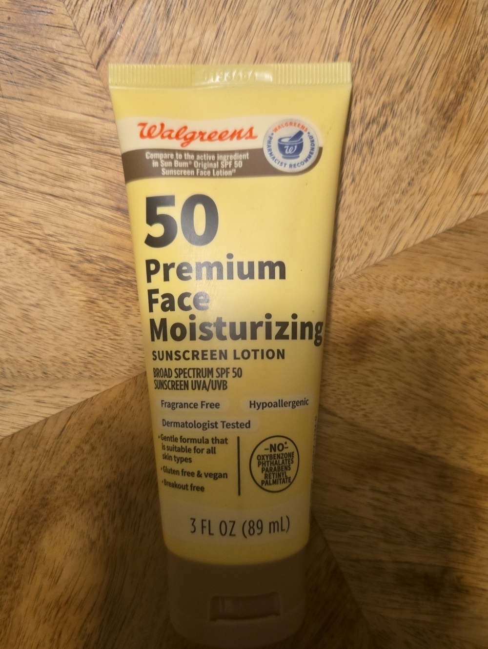 Walgreens Premium Facial Moisturizing Sunscreen Lotion SPF 50